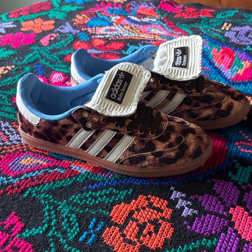 Adidas Women’s Brown Leopard Sneakers
